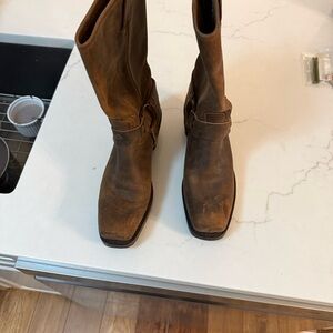 Frye Brown Heeled Boots